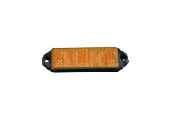 10 RECTANGULAR TRAILER REFLECTORS AMBER SCREW FIXING 95*38MM