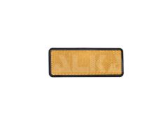 10 RECTANGULAR TRAILER REFLECTORS AMBER ADHES.FIXING 95*38MM