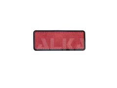 10 RECTANGULAR TRAILER REFLECTORS RED ADHES.FIXING 95*38MM