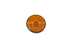 AMBER ROUND TRAILER REFLECTORS (10 PCS) SCREWS FIXING ø 70MM