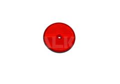 RED ROUND TRAILER REFLECTORS (10 PCS) SCREWS FIXING ø 70MM