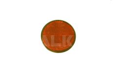 10  ROUND TRAILER REFLECTORS AMBER ADHESIVES FIXING ø70MM