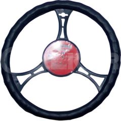 STEERING WHEEL COVER (BLACK   37-39CM.)
