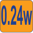 0,24W