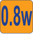 0,8W