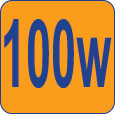100W