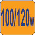 120/100W