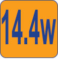 14,4W